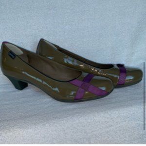 Women's Olive and Purple Heels